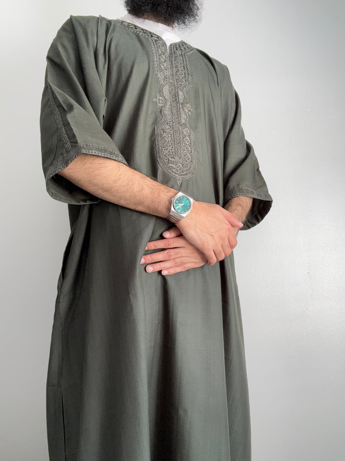 Moroccan Thobe - Green