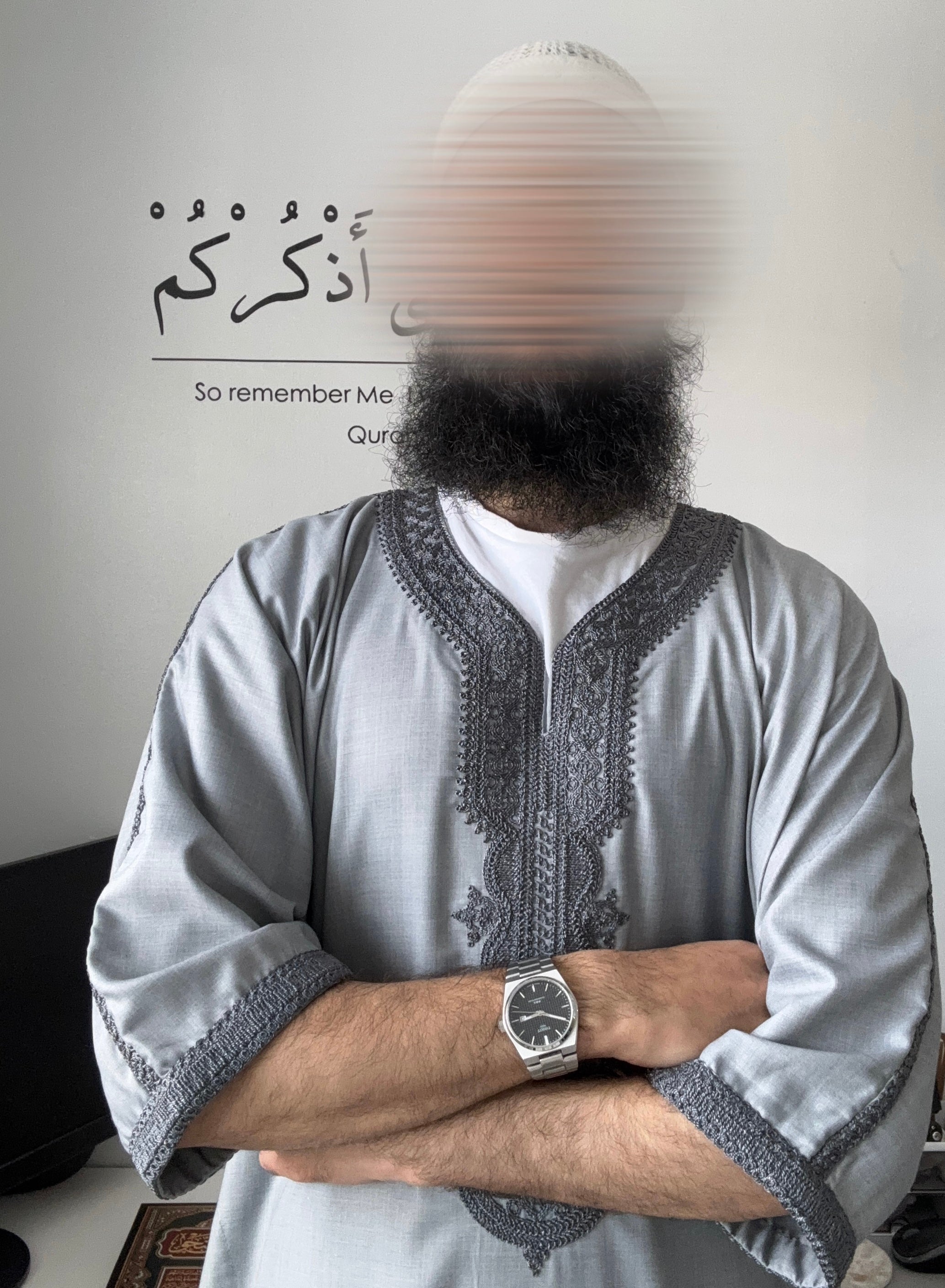 Moroccan Thobe - Grey