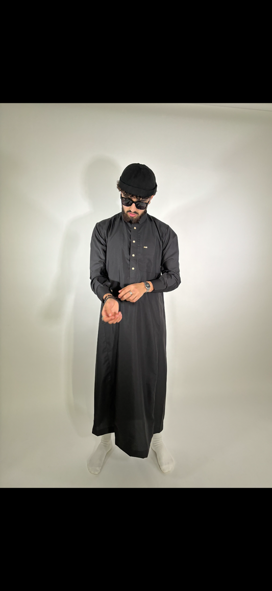 Black Saudi Thobe