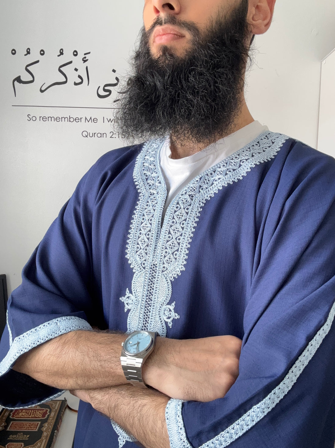 Moroccan Thobe - Blue