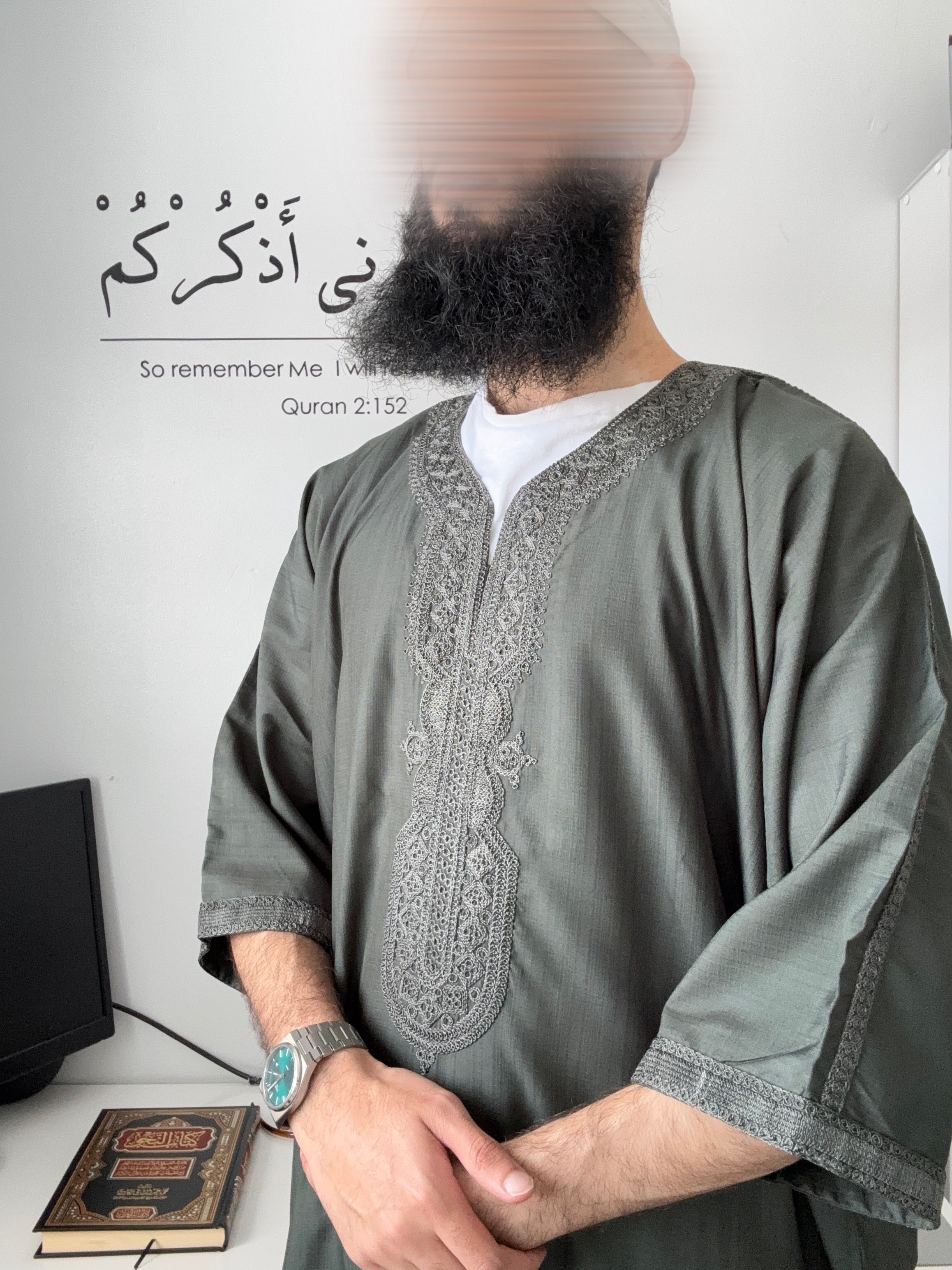 Moroccan Thobe - Green