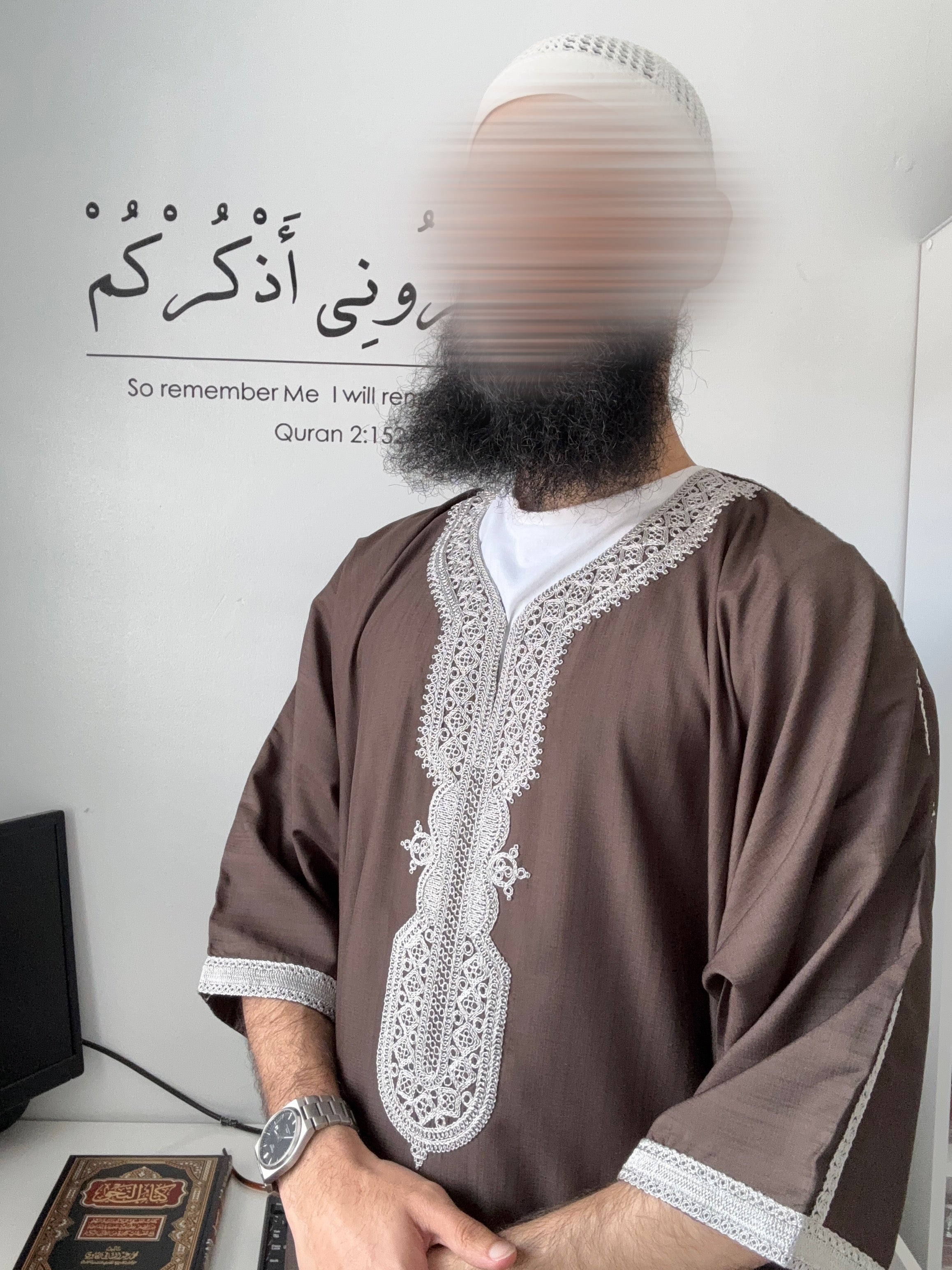 Moroccan Thobe - Brown