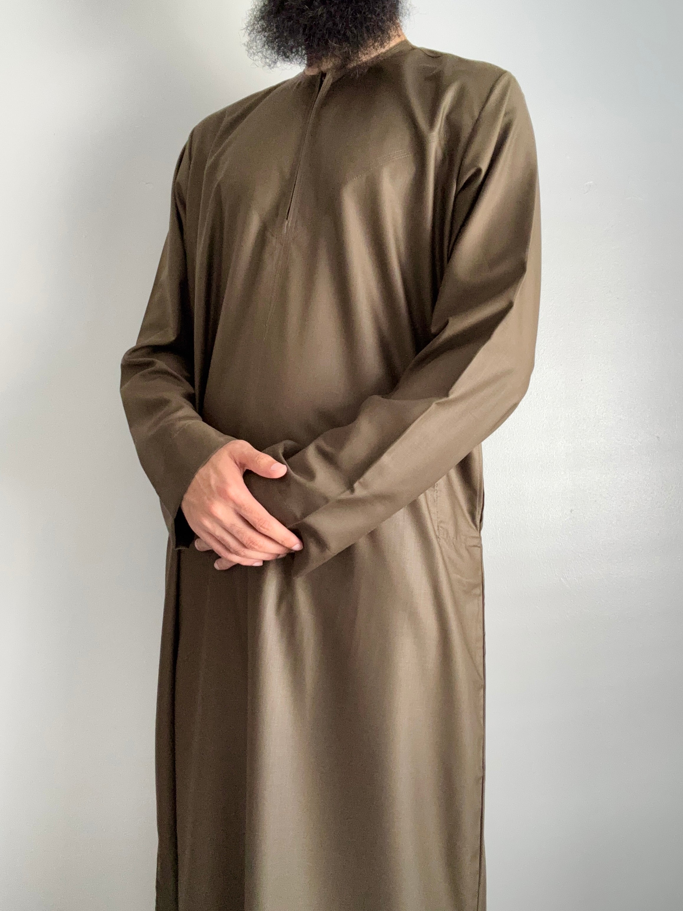 Omani Thobe - Olive Green