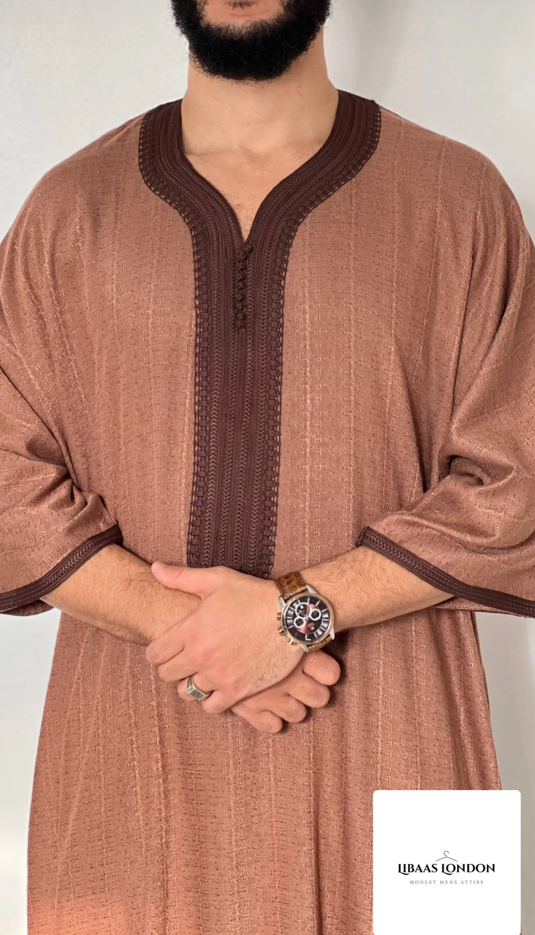 Moroccan Thobe - Brown